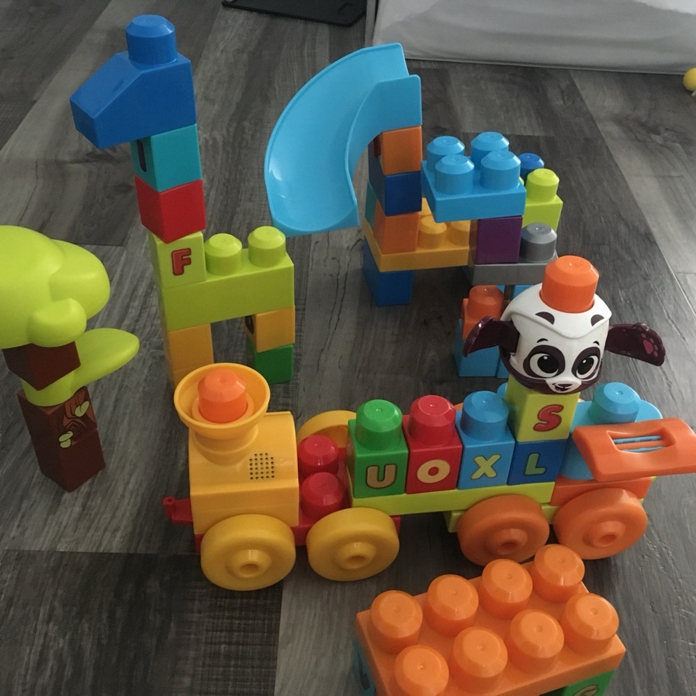 Colorful Train Building Blocks